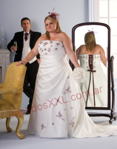 Vestido de Novia Pomposo Armado XXL Talles Especiales